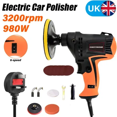 980W Electric Car Polisher Sander Buffer Machine 6-Speed Variable