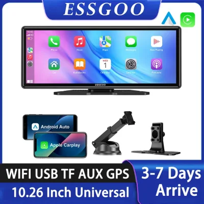 Essgoo 10.26 Inch Portable Wireless Carplay Screen HD Rear Reversin...