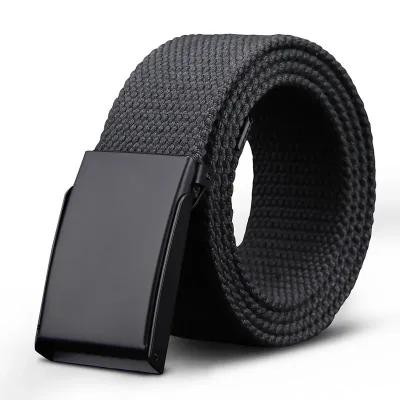 Canvas Nylon Belt Automatic Buckle Unisex Extra Long 130–160cm