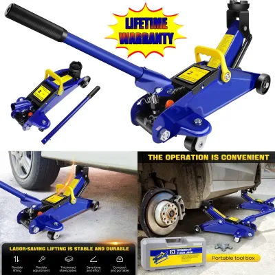DayPlus 2 Tons Hydraulic Trolley Jack,Crane Lifting Jack Floor Jack Heavy Duty Car Caravan Van Vehicle Stand Lifting Too image 1