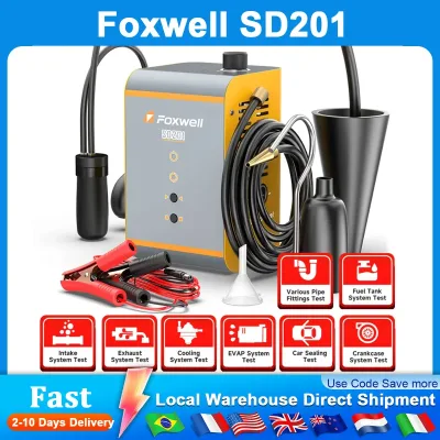 Foxwell SD201 12V Car Smoke Leak EVAP Smoke Leak Tester Machine Vac...