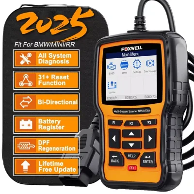 Foxwell NT510 Elite For BMW All System ABS SRS D.PF TPMS OBD2 Diagnostic Scanner OBD2 Automotive Scanner Bi-directional  image 1