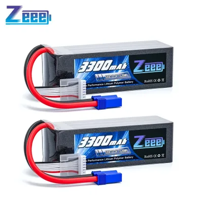 2pcs Zeee 6S Lipo Battery 3300mAh 22.2V 120C Softcase With EC5 Plug...
