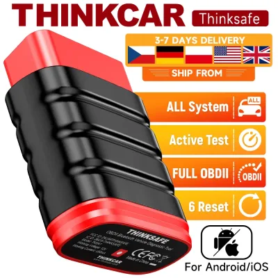 Thinkcar Thinksafe OBD2 Blue-tooth Scanner Code Reader Car All Syst...