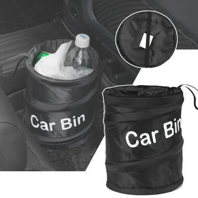 2022 Car Trash Portable Vehicle Garbage Can Foldable Pop-up Waterproof Bag Waste Basket Auto Accessories Interior Car Ac
