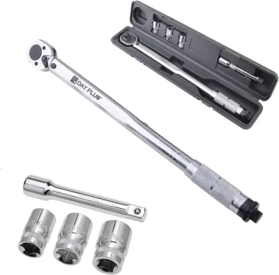 Dayplus Ratchet Torque Wrench 28-210Nm, 1/2" Wheel Bolt Wheel Nut W...