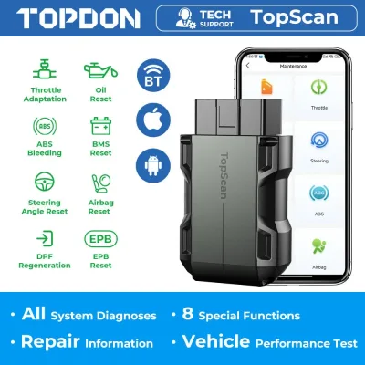 Topdon TopScan Lite Scanner Smart Diagnostic Tool DTC Repair Guide ...