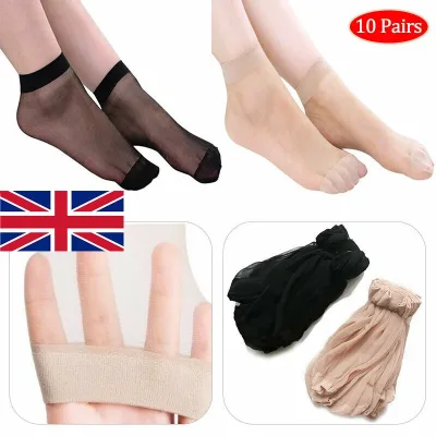 10 Pairs Lady Ankle High Tights Pop Socks Comfort Top Silky Smooth Women Sock image 1