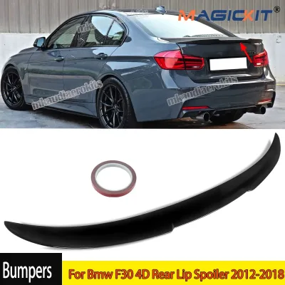 Magickit for Bmw F30 4D Rear Lip Spoiler 2012-2018 M4 Style Car Sty...