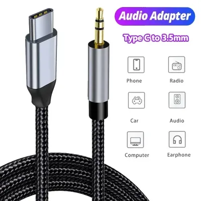 Type-C USB C to 3.5mm Jack AUX Audio Cable Cord Car Speaker Headphone Adapter for Samsung Xiaomi Huawei Type-C Converter image 1
