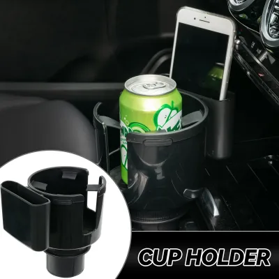 Universal Multifunction 2in1 Car Drinking Water Bottle Holder Cup Holder Expander Adapter For Sunglasses Phone Organizer