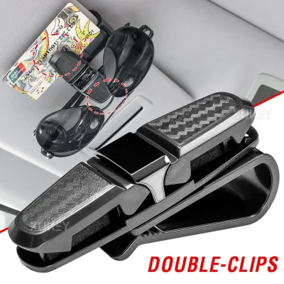 ABS Car Sun Visor Glasses Sunglasses Clip Card Ticket Holder Fastener Universal For Subaru Toyota Volkswagen Volvo Hyund
