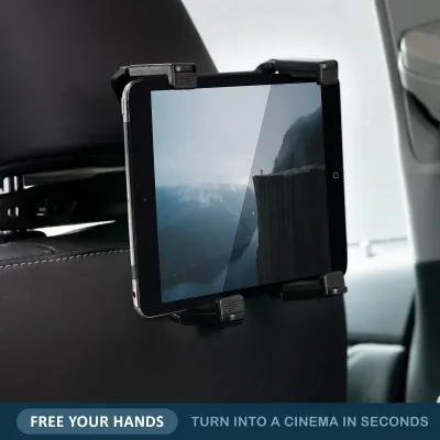 Car Back Seat Headrest Mount Bracket Holder for IPad 7-12 Inch 360 ...