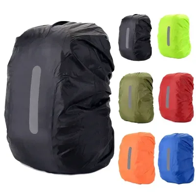 Waterproof Backpack Cover Ravel Safety Outdoor Backpack Cover Waterproof Rain Cap Cover image 1