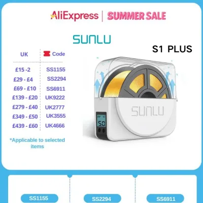 SUNLU S1+ 3D Filament Drying Box Fila-Dryer Drying Filament Storage Box Keeping Filament Dry Holder For 3D Printing Fast