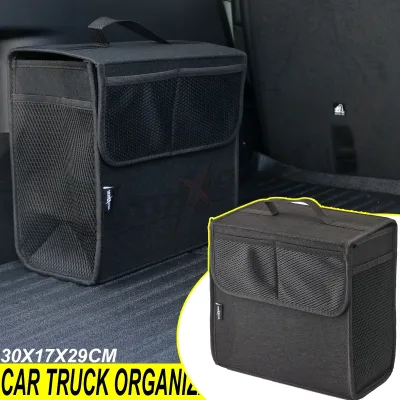 Car Trunk Organizer Felt Boot Organiser Storage Bag Box Portable Handbag Cargo Tool Holder Mesh Net Pocket Collapsible U
