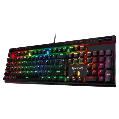 Redragon K580 VATA RGB 104 Keys LED USB Backlit Mechanical Gaming Wired Backlight Computer Keyboard Anti-ghosting with M