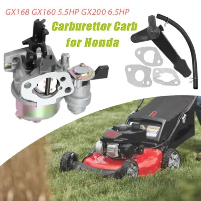 Carburetor Engine Motor FITS For HONDA ENGINE GX140 GX160 GX168 GX200 Lawnmower with Fuel Pipe Motor  Mower Car Accessor