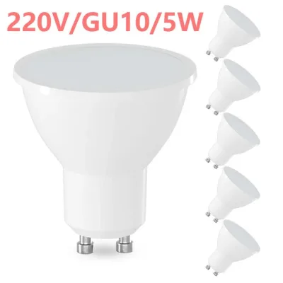 6PCS GU10 LED Bulbs AC220V Warm White Cool White 5W Eqv to 40W  Non-dimmable Energy Saving Light Bulbs 120° Wide Beam An image 1