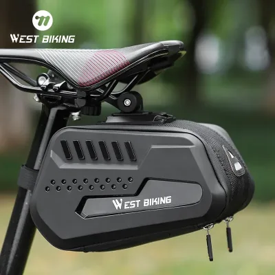 West BIKING Waterproof Bicycle Saddle Bag Hard Shell MTB Road Bike ...