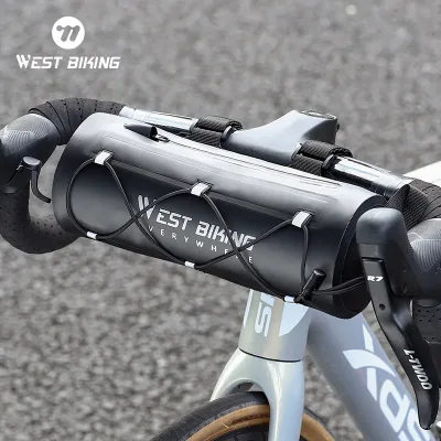 West BIKING Handlebar Bag Waterproof Bike Front Tube Bag Portable C...