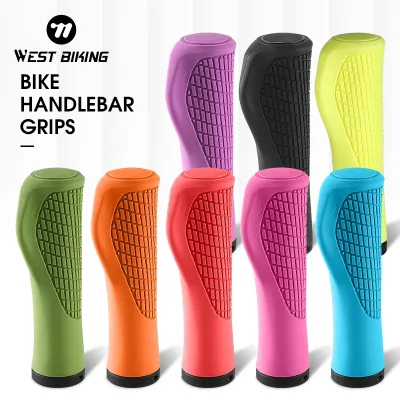 Silicone Mountain Bike Grips Handle Cover Ergonomic Design Bicycle Grips Anti-slip Bike Handlebar Grips for Bike Road MT