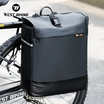 West BIKING Bike Bag 30L Waterproof Pannier Rack Bicycle Bag Cargo ...