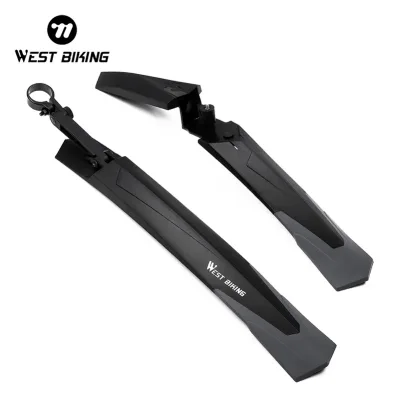 WEST BIKING 1 Pair Mountain Bike Fender Front Rear Mudguard Cycling Wings For Bicycle Extended Quick Install Release Fen image 1