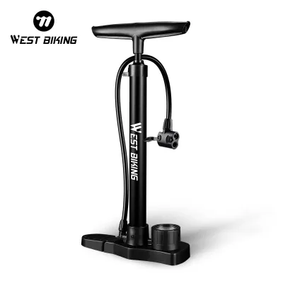 West Biking Manual Bike Floor Pump image 1