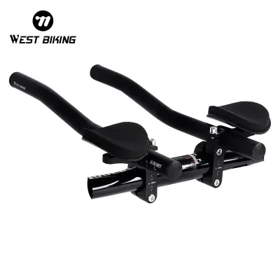 WEST BIKING Clip-On Aero Bars TT Handlebar Extension for Bikes