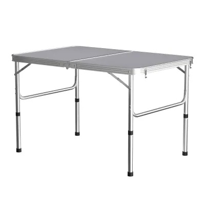 EFAN Folding Camping Table 90x60cm White image 1