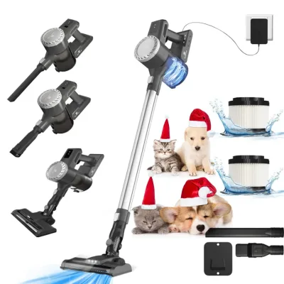 Pet Friendly-Cordless Vacuum Cleaners,6-in-1 Stick Vacuum Up to 40 Mins Runtime,30Kpa for Home/Carpet/Hardwood Floor/Pet