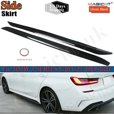 MagicKit Gloss Black Side Extension Skirt for BMW 3 Series G20 G28