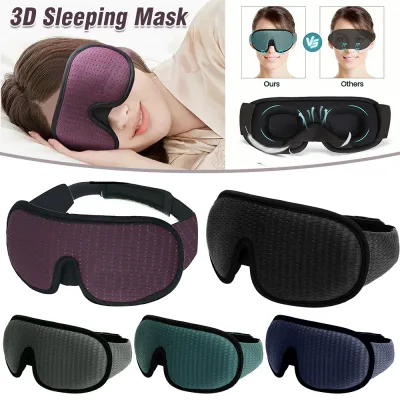 Sleep Eye Mask soft 3D Memory Foam Padded Shade Cover Sleeping Travel Blindfold image 1