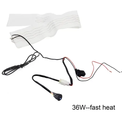 Winter Car Heated Steering Wheel Cover DIY Kit Auto Heater Pad Universal Round Switch Hand Warmer Accessories VAN Truck 