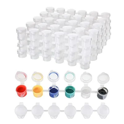 60-Piece Empty Paint Pot Strips 3ML image 1