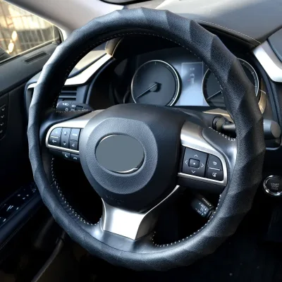 Leather Car Steering Wheel Cover