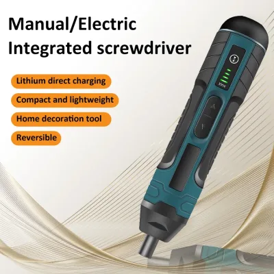 3.6V Electric multi-functional torque adjustment straight handle dismantling screwdriver with lithium battery screwdrive