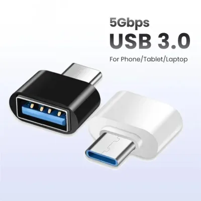 Mini Type-C  to USB Adapter 3.0 USB-C  Male OTG A Female Data Connector For MacBook ProiPadMini 6/ProMacBookAirType CDev image 1