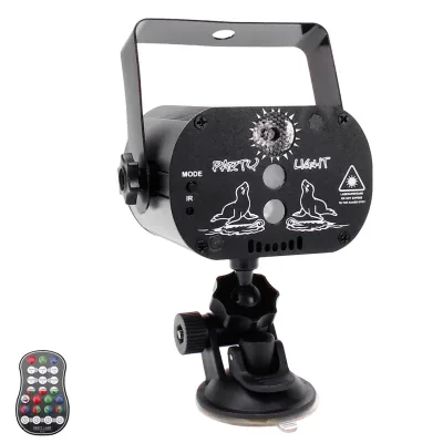 Mini RG Laser + RGB LED Party Light Remote Control Stage Effect Lighting with Suction Cup for DJ Concert Party Club KTV  image 1