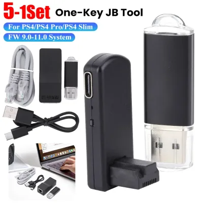 PS4 Jailbreak Mod Tool Kit with Type-C Cable and USB Adapter 9.0–11.0