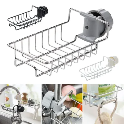 Kitchen Sink Sponge Holder Drain Rack image 1
