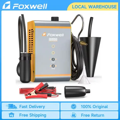 FOXWELL SD201 Car Smoke Machine Built-in Air Pump EVAP Smoke Machine Leak Detector Fuel Pipe System Vacuum Leak Smoke Te