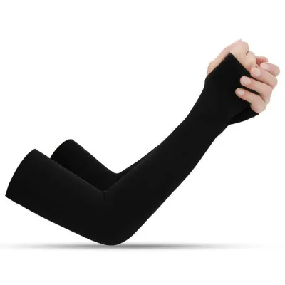 1 Pair UV Sun Protection Cooling Arm Sleeves Cover Outdoor Sports Protection image 1
