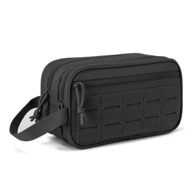 Men's Toiletry Bag Travel Shaving Kit Dopp Kit with Molle Pouches
