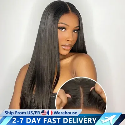 Glueless Wig Human Hair 6X4 5X5 Pre Cut Lace Closure Human Hair Wig...