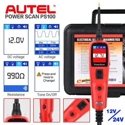 Autel PowerScan PS100 Car Electrical Circuit Tester Four Work Mode ...