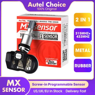 Autel TPMS MX Sensor 315MHz 433MHz Sensor 2in1 Clone-able Programming Sensors For TS501 TS508 Tire Pressure Monitoring C