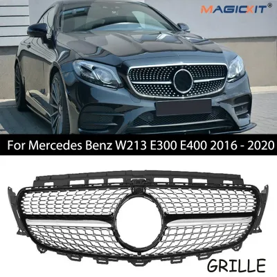 For Mercedes Benz W213 E200 E300 E400 2016-2020 Diamond Black Trim ...