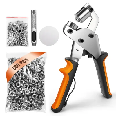 Dayplus Grommet Tool Kit 3/8 Inch Eyelet Press Pliers 10mm Manual H...